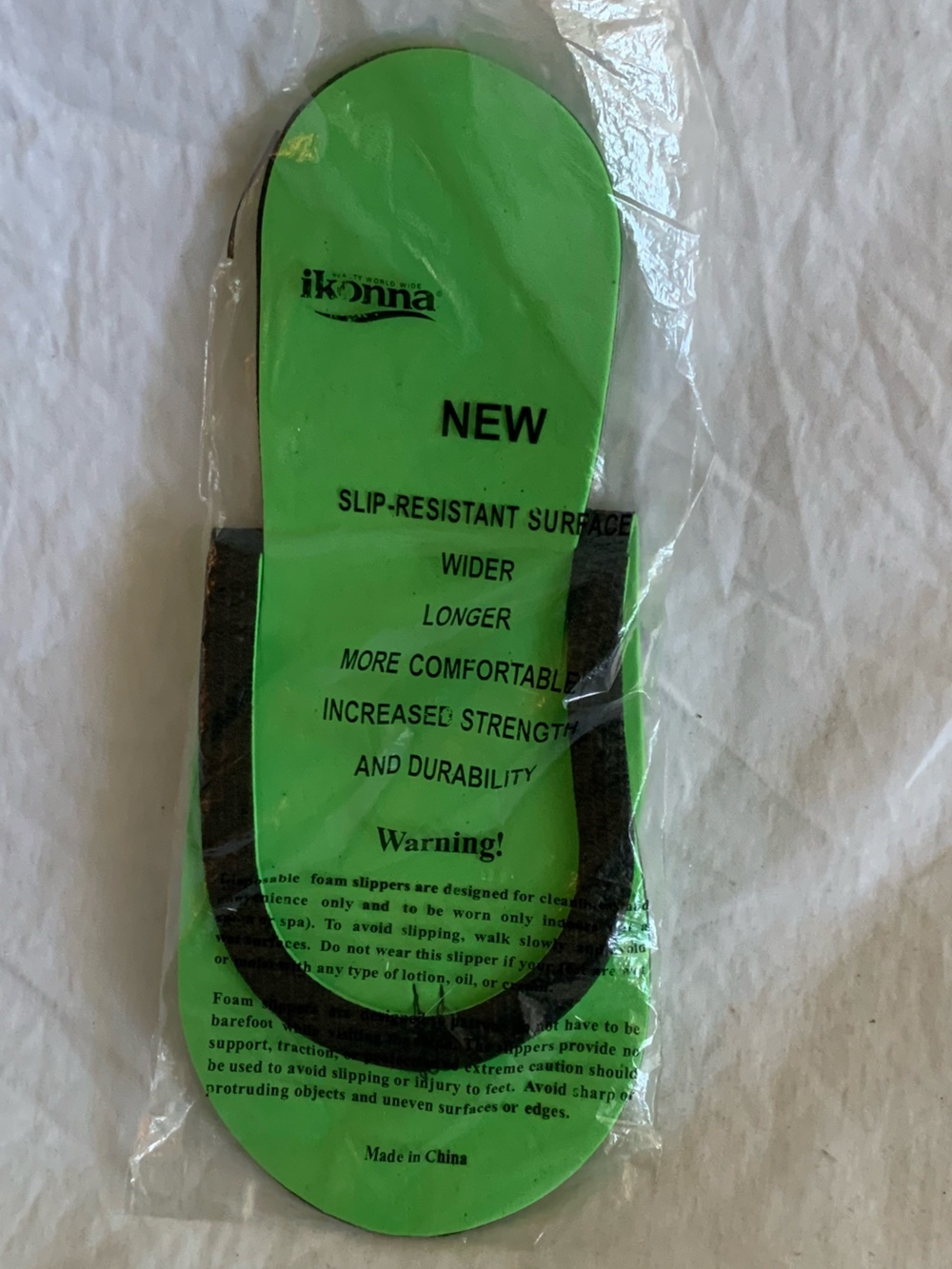 Spa Green Slip-Resistant Foam Insoles. 

$10 Each Pair